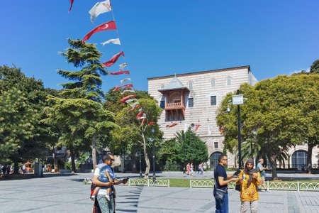 ISTANBUL, TURKEY - JULY 26, 2019: Sultanahmet Square in city of Istanbul, Turkeyのeditorial素材