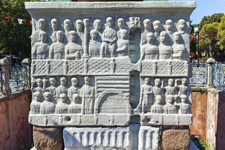 ISTANBUL, TURKEY - JULY 26, 2019: Obelisk of Theodosius at Sultanahmet Square in city of Istanbul, Turkeyのeditorial素材