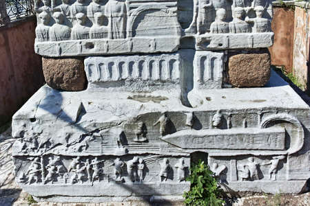 ISTANBUL, TURKEY - JULY 26, 2019: Obelisk of Theodosius at Sultanahmet Square in city of Istanbul, Turkeyのeditorial素材