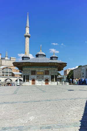 ISTANBUL, TURKEY - JULY 26, 2019: Hagia Sophia Museum in city of Istanbul, Turkeyのeditorial素材