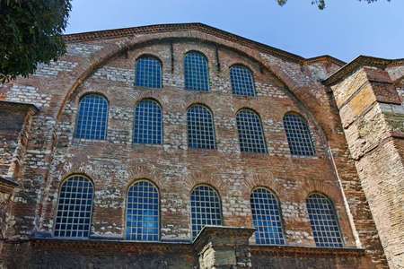 ISTANBUL, TURKEY - JULY 26, 2019: Ancient Byzantine Hagia Irene orthodox church in city of Istanbul, Turkeyのeditorial素材