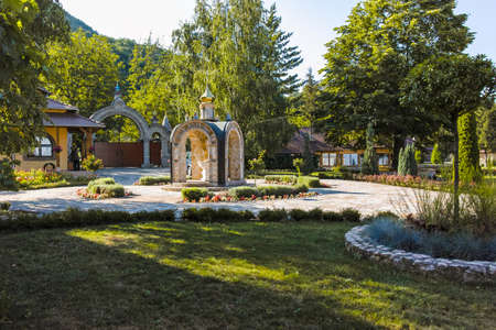 LESJE, SERBIA - AUGUST 11, 2019: Lesje monastery of the Blessed Virgin Mary, Sumadija and Western...