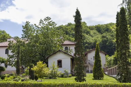Orthodox Divotino Monastery dedicated to Holy Trinity at Lyulin Mountain, Sofia City Region, Bulgariaの写真素材