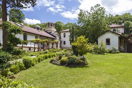 Orthodox Divotino Monastery dedicated to Holy Trinity at Lyulin Mountain, Sofia City Region, Bulgariaの写真素材