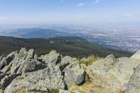 Autumn view of Vitosha Mountain, Sofia City Region, Bulgariaの写真素材