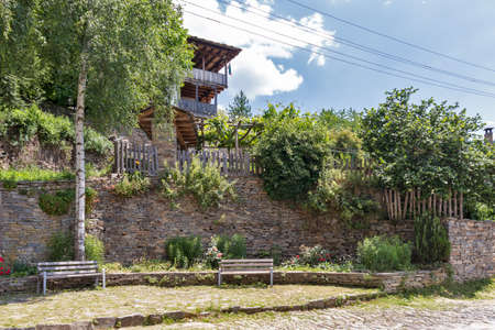 Village of Kovachevitsa with Authentic nineteenth century houses, Blagoevgrad Region, Bulgariaのeditorial素材