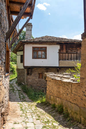 Village of Kovachevitsa with Authentic nineteenth century houses, Blagoevgrad Region, Bulgariaのeditorial素材