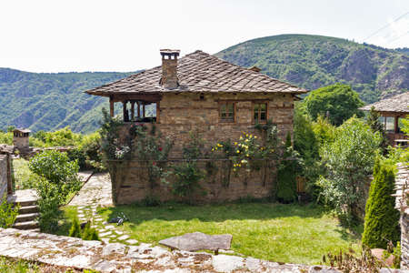Village of Kovachevitsa with Authentic nineteenth century houses, Blagoevgrad Region, Bulgariaのeditorial素材