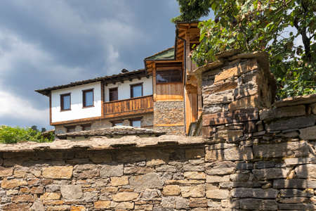 Village of Kovachevitsa with Authentic nineteenth century houses, Blagoevgrad Region, Bulgariaのeditorial素材