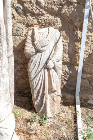 Ruins of ancient Macedonia polis Heraclea Sintica, located near town of Petrich, Blagoevgrad Region, Bulgariaのeditorial素材