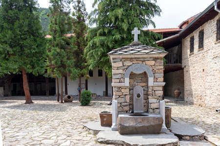BACHKOVO MONASTERY, BULGARIA - JULY 16, 2020: Medieval Buildings in Bachkovo Monastery Dormition of the Mother of God, Bulgariaのeditorial素材