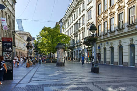 BELGRADE, SERBIA - AUGUST 12, 2019: Knez Mihailova Street
 (Prince Michael Street) in the center of...