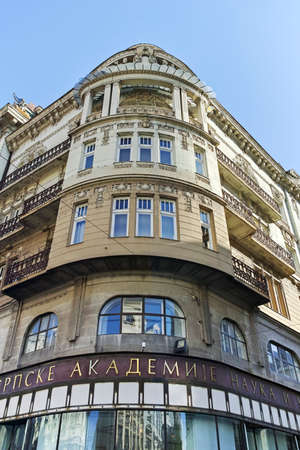 BELGRADE, SERBIA - AUGUST 12, 2019: Knez Mihailova Street
 (Prince Michael Street) in the center of city of Belgrade, Serbiaのeditorial素材