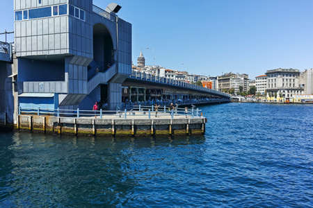 ISTANBUL, TURKEY - JULY 26, 2019: Panorama from Bosporus and Golden Horn in city of Istanbul, Turkeyのeditorial素材