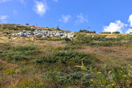 Autumn Landscape From Hiking trail for Cherni Vrah peak at Vitosha Mountain, Sofia City Region,...