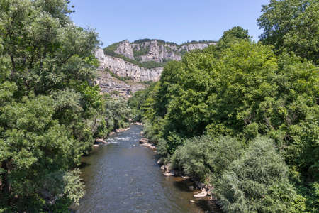 Landscape with Lakatnik Rocks at Iskar river and Gorge, Balkan Mountains, Bulgaria