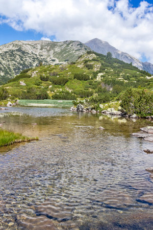 Amazing Landscape with Banderitsa River, Pirin Mountain, Bulgariaの写真素材