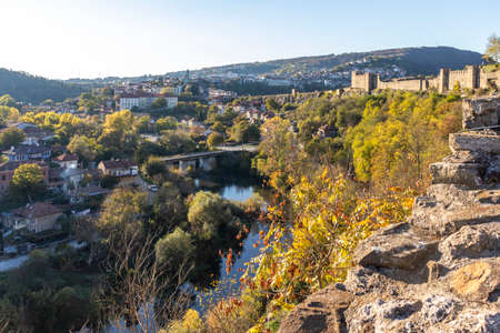 Amazing panoramic view of city of Veliko Tarnovo, Bulgaria