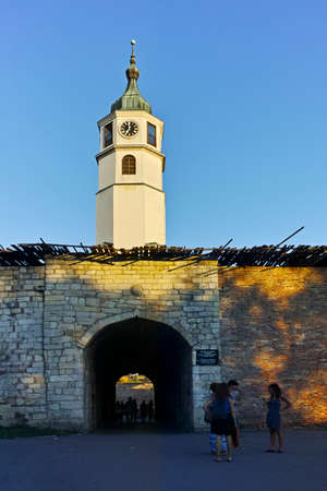 BELGRADE, SERBIA - AUGUST 12, 2019: Sunset view of Belgrade Fortress and Kalemegdan Park in city of Belgrade, Serbiaのeditorial素材