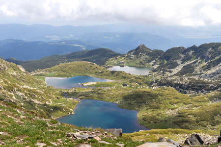 Amazing Landscape of The Seven Rila Lakes, Rila Mountain, Bulgariaのeditorial素材