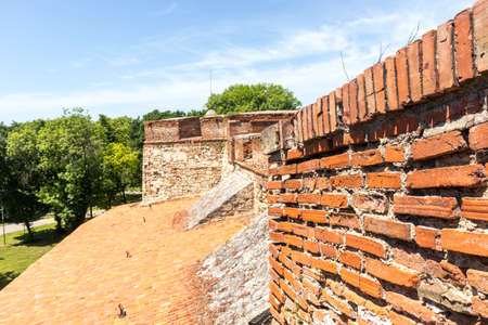Medieval Baba Vida Fortress at the coast of Danube river in town of Vidin, Bulgariaの写真素材