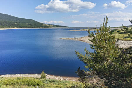 Amazing landscape with Belmeken Reservoir, Rila mountain, Bulgariaの写真素材