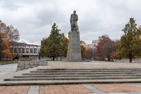 MONTANA, BULGARIA - NOVEMBER 22, 2020: Memorial of September Uprising (1923) at the center of town of Montana, Bulgariaのeditorial素材