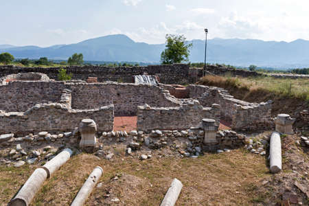 Ruins of ancient Roman city Nicopolis ad Nestum near town of Garmen, Blagoevgrad Region, Bulgariaのeditorial素材