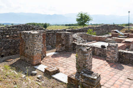 Ruins of ancient Roman city Nicopolis ad Nestum near town of Garmen, Blagoevgrad Region, Bulgariaのeditorial素材