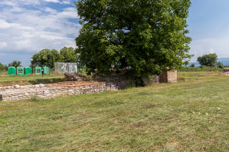 Ruins of ancient Roman city Nicopolis ad Nestum near town of Garmen, Blagoevgrad Region, Bulgariaのeditorial素材