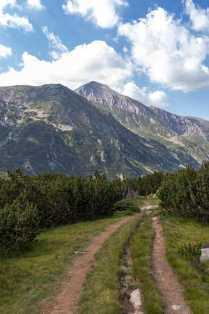 Summer landscape of Pirin Mountain near Vihren hut, Bulgariaの写真素材