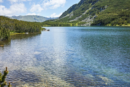 Landscape of Stinky Lake (Smradlivoto Lake), Rila mountain, Bulgariaの写真素材