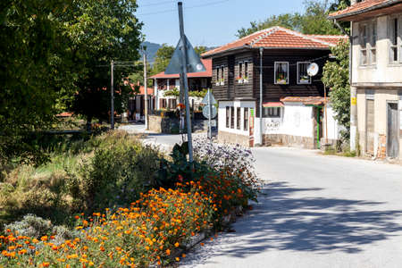 SVEZHEN, BULGARIA - SEPTEMBER 7, 2020: Village of Svezhen with Authentic nineteenth century houses, Plovdiv Region, Bulgariaのeditorial素材