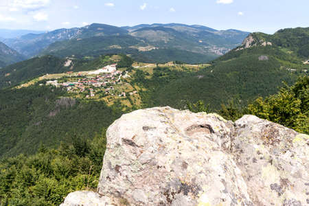 Ancient sanctuary Belintash dedicated to the god Sabazios at Rhodope Mountains, Bulgariaの写真素材