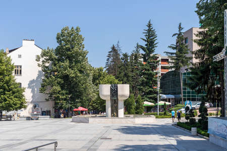 VELINGRAD, BULGARIA - JUNE 29, 2021: Center of famous spa resort of Velingrad, Pazardzhik region, Bulgariaのeditorial素材