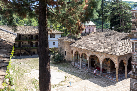 ORESHAK, BULGARIA - AUGUST 31, 2021: Medieval Troyan Monastery of Assumption, Lovech region,...