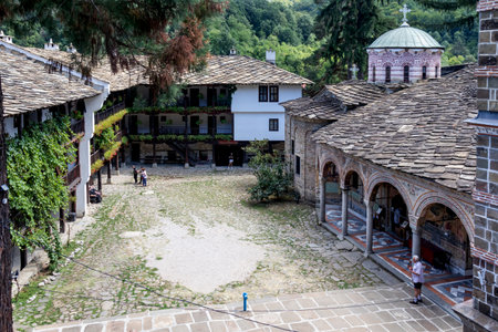 ORESHAK, BULGARIA - AUGUST 31, 2021: Medieval Troyan Monastery of Assumption, Lovech region,...