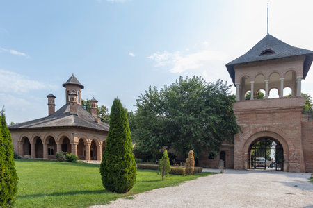 Summer view of Mogosoaia Palace near city of Bucharest, Romaniaのeditorial素材