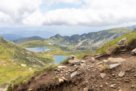 Amazing Landscape of Rila Mountain near The Seven Rila Lakes, Bulgaria