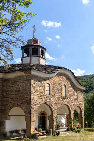 Typical street and old houses at historical village of Staro Stefanovo, Lovech region, Bulgaria