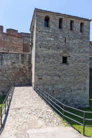 Medieval Baba Vida Fortress at the coast of Danube river in town of Vidin, Bulgariaのeditorial素材