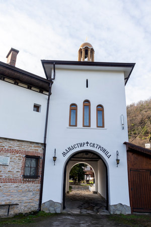 Orthodox Ustrem Monastery of the Holy Trinity near town of Topolovgrad, Haskovo Region, Bulgariaの写真素材