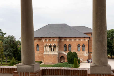 BUCHAREST, ROMANIA - AUGUST 18, 2021: Summer view of Mogosoaia Palace near city of Bucharest, Romaniaのeditorial素材