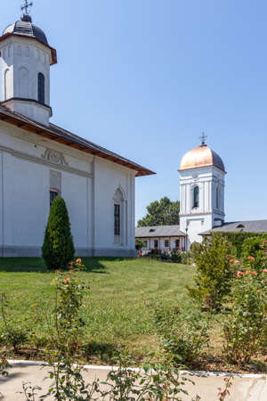 BUCHAREST, ROMANIA - AUGUST 16, 2021: Medieval Cernica Monastery near city of Bucharest, Romaniaのeditorial素材