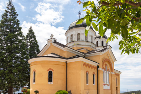 KREMIKOVTSI, SOFIA, BULGARIA - JUNE 6, 2020: Medieval Kremikovtsi Monastery  of Saint George, Sofia City Region,  Bulgariaのeditorial素材