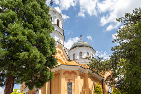 KREMIKOVTSI, SOFIA, BULGARIA - JUNE 6, 2020: Medieval Kremikovtsi Monastery  of Saint George, Sofia City Region,  Bulgariaのeditorial素材