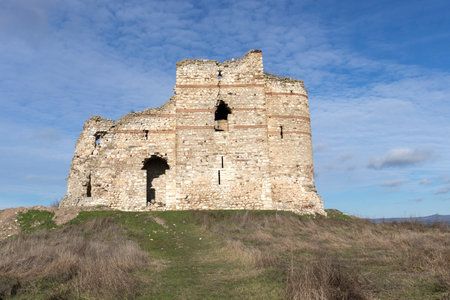Ruins of medieval Bukelon Fortress near village of Matochina, Haskovo Region, Bulgariaのeditorial素材