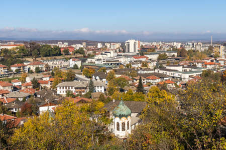 LOVECH, BULGARIA - NOVEMBER 8, 2020: Amazing Autumn view of center of town of Lovech, Bulgariaのeditorial素材