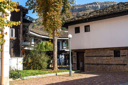 LOVECH, BULGARIA - NOVEMBER 8, 2020: Amazing Autumn view of center of town of Lovech, Bulgariaのeditorial素材