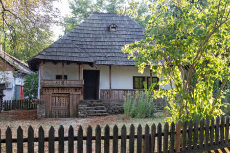 BUCHAREST, ROMANIA - AUGUST 17, 2021: Dimitrie Gusti National Village Museum in city of Bucharest, Romaniaのeditorial素材